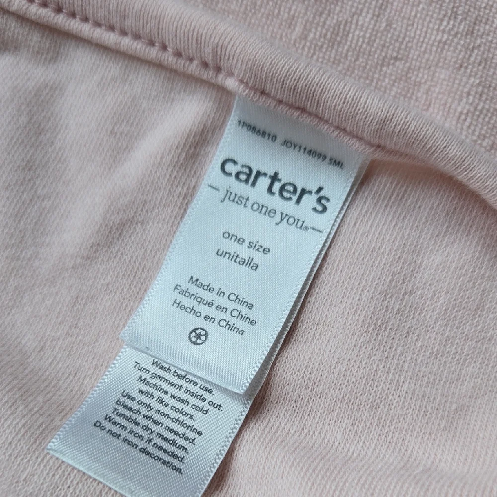 Set of 4 - Carter's Baby Girl Bath Towels and Robe Bundle.